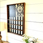 Military Coin display open face wood box veteran army navy marine coast guard air force