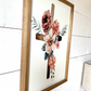 Cross with bold color flowers wood sign easter 23
