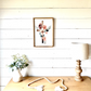 Cross with bold color flowers wood sign easter 23