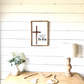 And on the third day he rose Cross  wood sign easter 23