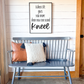 When life gives you more than you can stand kneel new wood sign