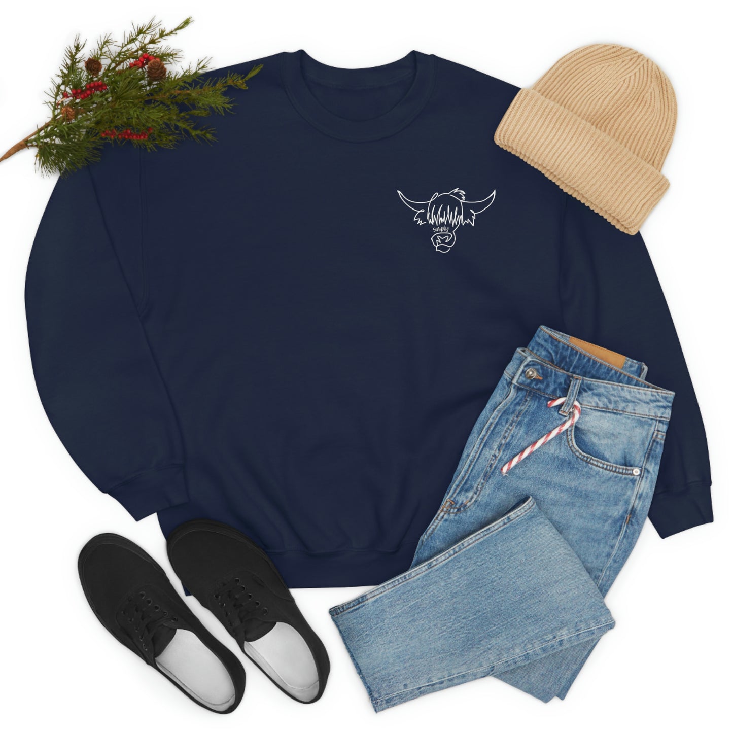 Simply Highland Cow Unisex Heavy Blend™ Crewneck Sweatshirt