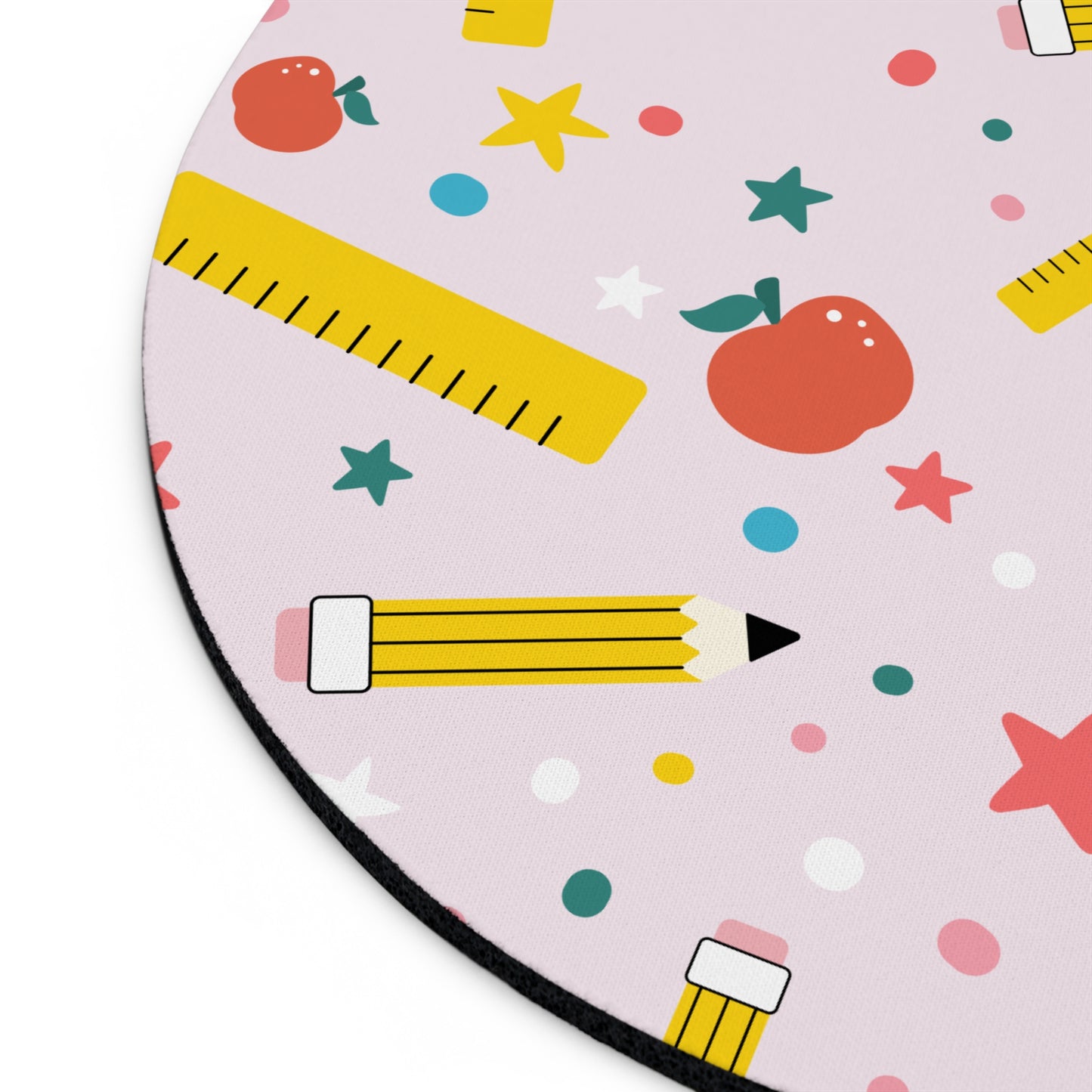 pink Teacher Life Pencil apple Mouse Pad