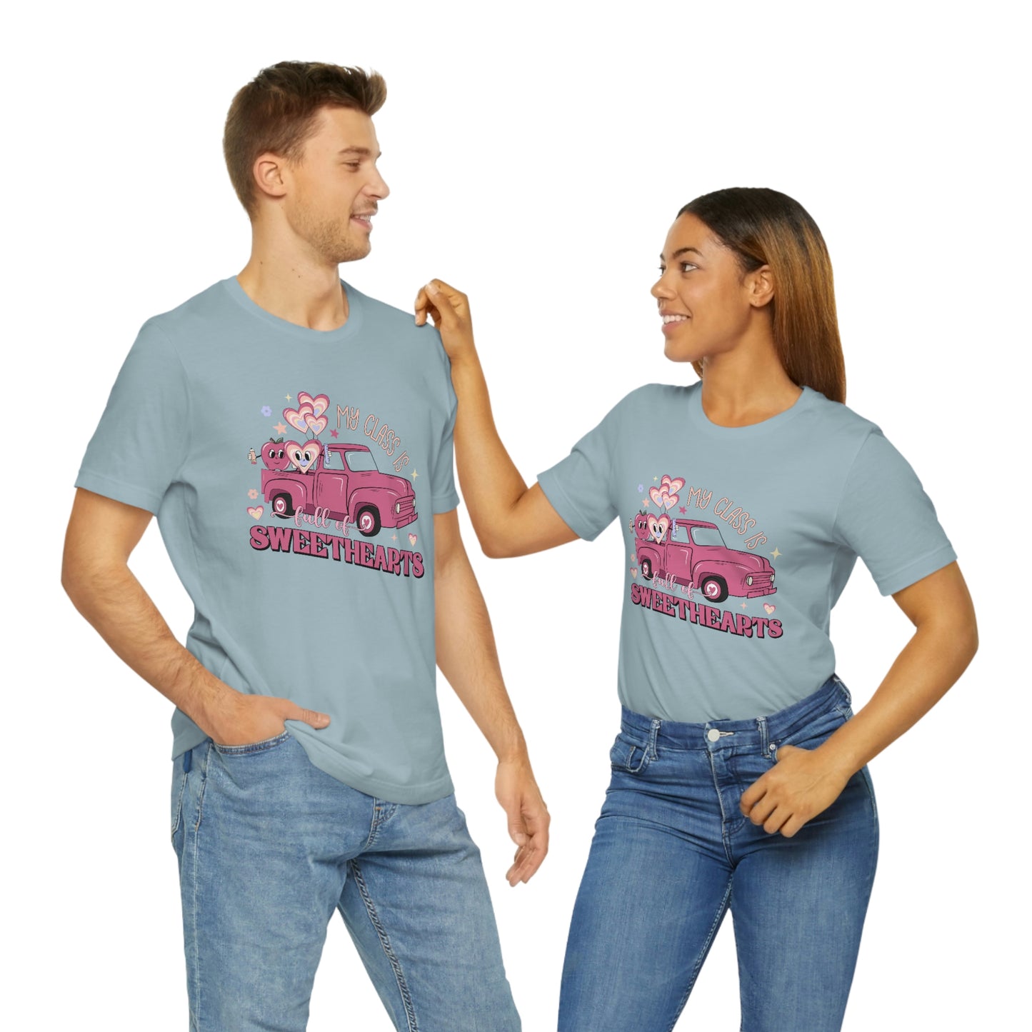 My Class is Full of Sweethearts Valentines day Unisex Jersey Short Sleeve Tee