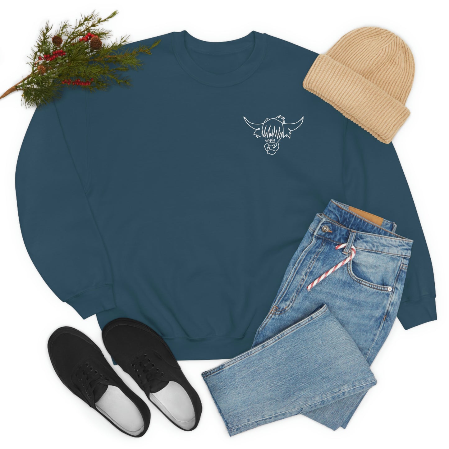 Simply Highland Cow Unisex Heavy Blend™ Crewneck Sweatshirt