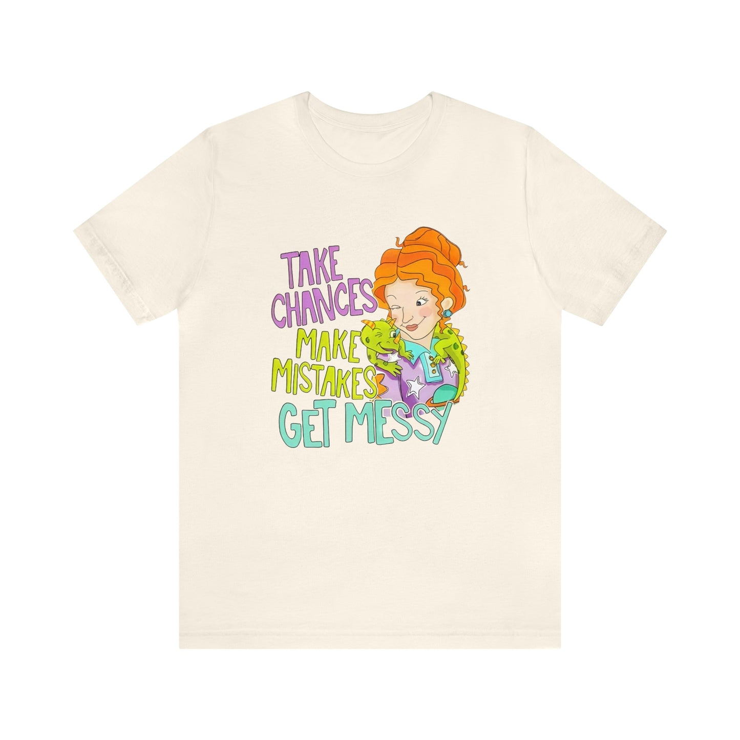 Take Chances ms Frizzle Science Classroom Teacher Shirt Unisex Jersey Short Sleeve Tee