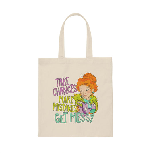 miss frizzle take chances Canvas Tote Bag