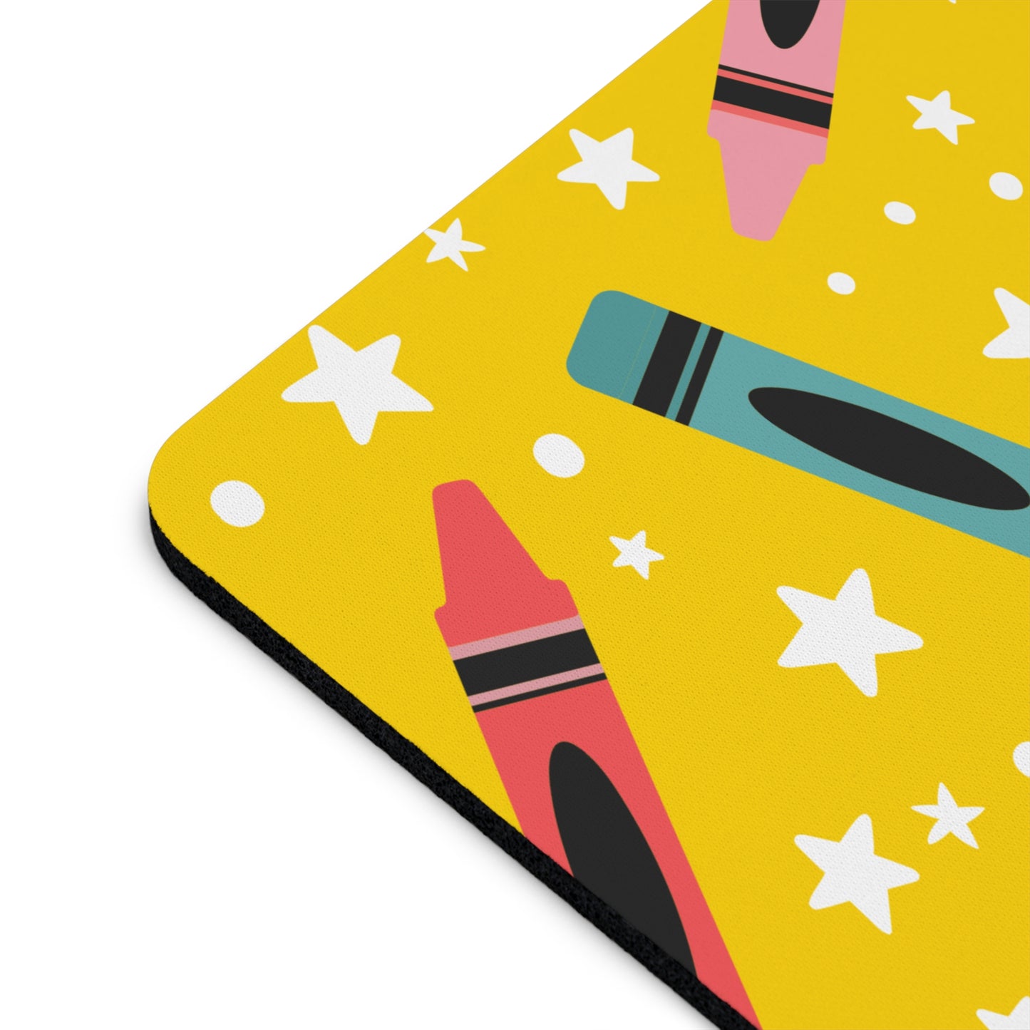 yellow crayon Mouse Pad