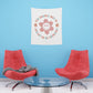 retro groovy you should not be afraid to be yourself Printed Wall Tapestry