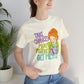Take Chances ms Frizzle Science Classroom Teacher Shirt Unisex Jersey Short Sleeve Tee