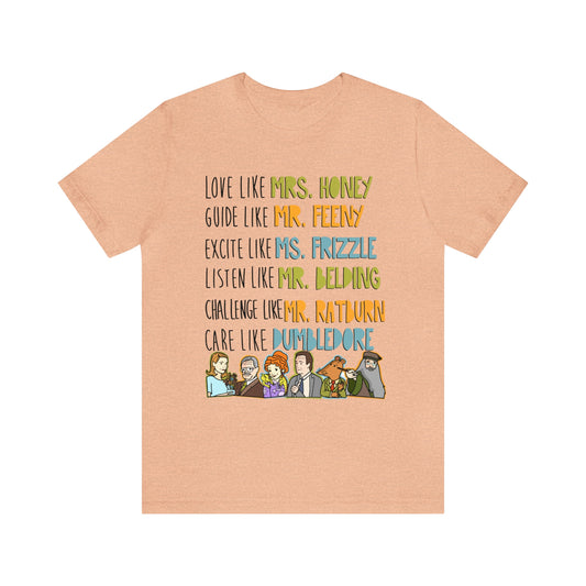 Love like miss honey favorite famous teacher shirt Unisex Jersey Short Sleeve Tee
