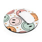 Retro smiley face with stars teacher Mouse Pad