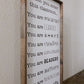 When You Enter This Classroom wood sign