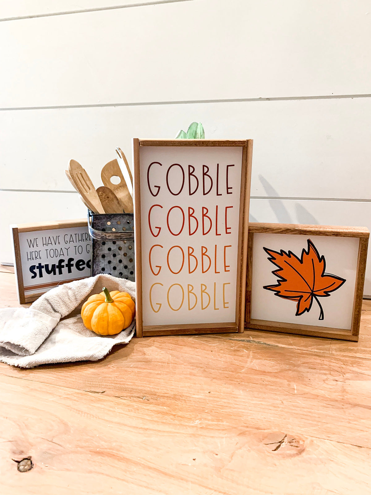 Gobble, Leaf, Stuffed.