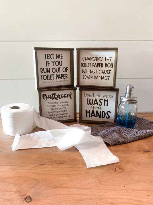 Bathroom Humor Signs
