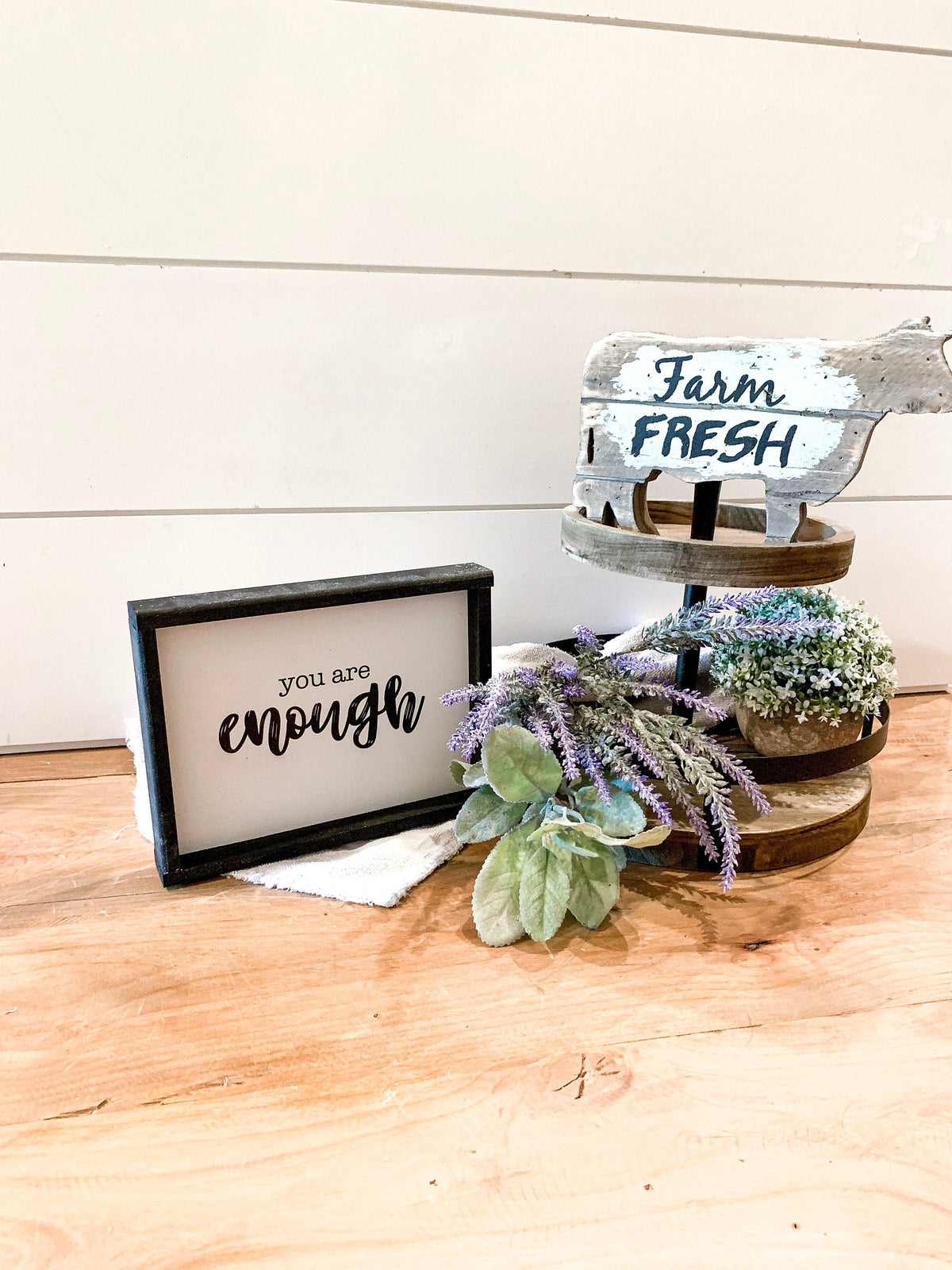 You Are Enough | Motivational Wood Sign