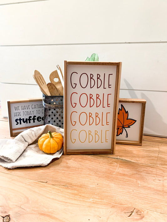 Gobble, Leaf, Stuffed.