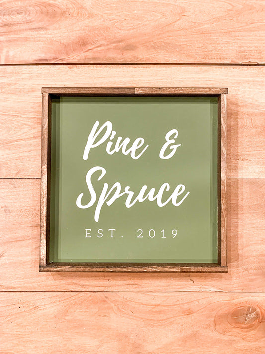 Custom Business Logo Round Wood Sign