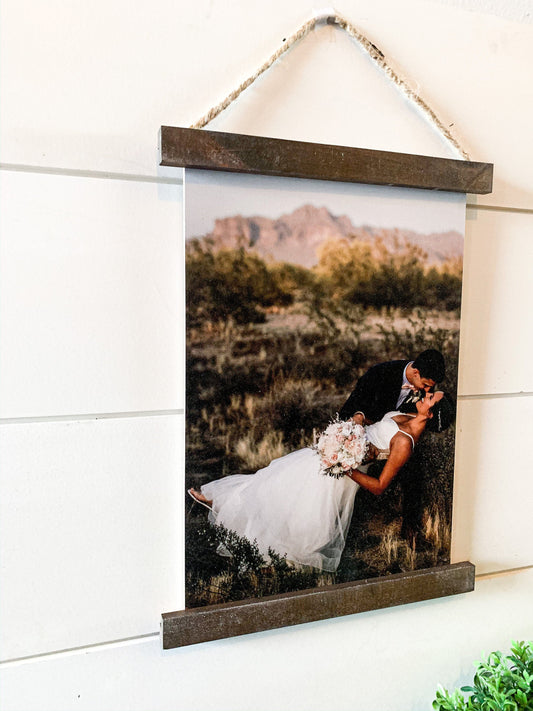 Your Photo Printed on Wood Scroll Sign; Photograph
