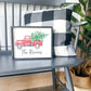 Watercolor Red Truck Personalized Custom Name Christmas Wood Sign