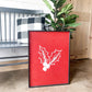 Red and white Holly Mistletoe Large Wood Sign Mantle layering sign