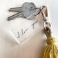 Your handwritten Family Note on Acrylic Keychain; Kid Drawing; Mothers Day; Letter; Custom; personalized; Acrylic;
