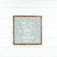 All you need is love and christmas cookies gingerbread man winter blue wood sign snowflake