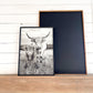 lola and Calf Highland Cow and baby Fluffy CowPhotos; Framed Wood Photo Signs