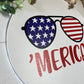 merica fourth of july sunglasses welcome door hanger