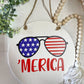 merica fourth of july sunglasses welcome door hanger
