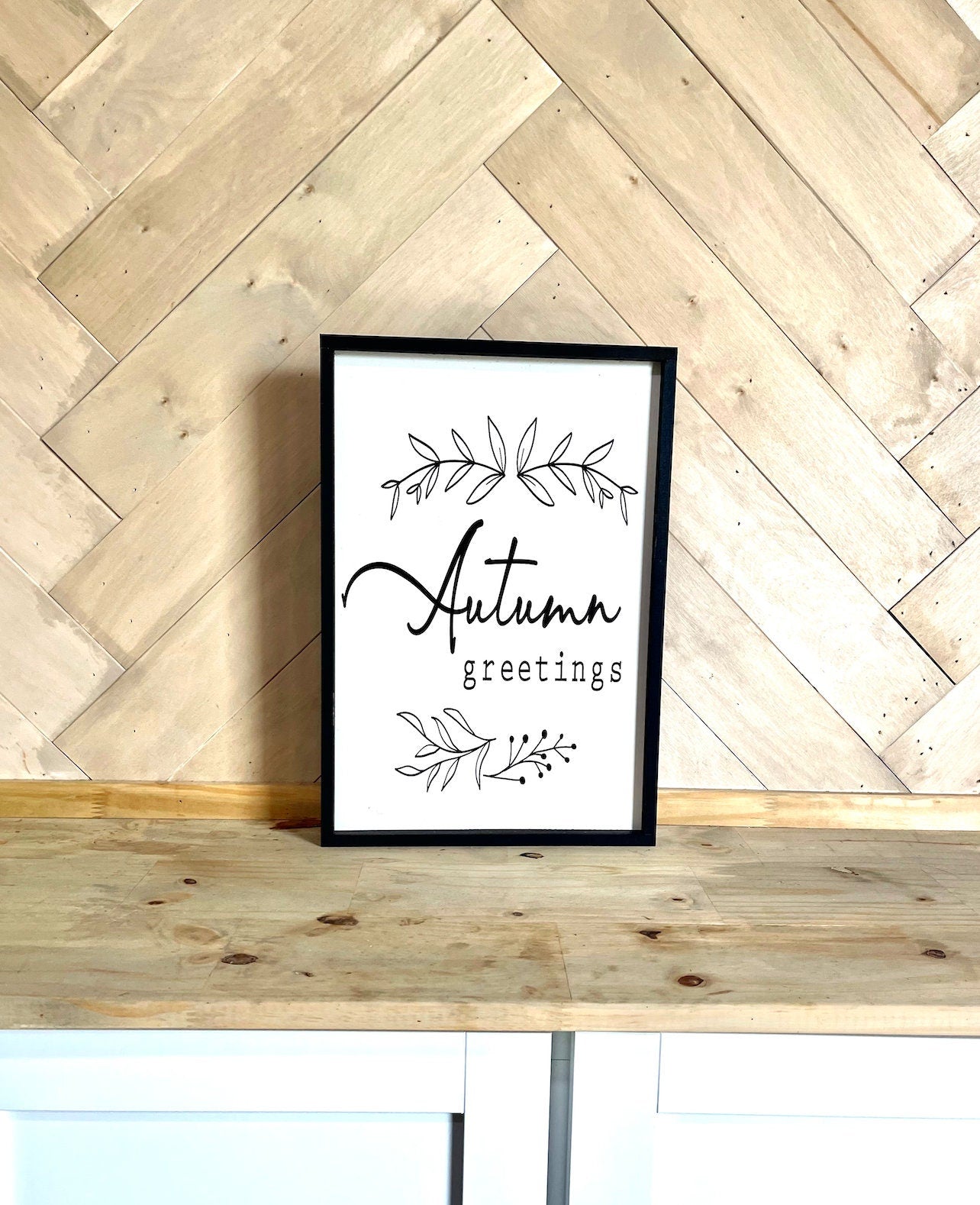 Burnt Orange Fall Collection Wood Sign 2