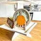 Pumpkin Patch Fall Blue Truck 3d Laser Farmhouse Seasonal Tiered Tray