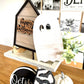 Halloween Boo Neutral Black and White  3d Laser Farmhouse Seasonal Tiered Tray
