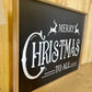 Black Background Merry Christmas to all Traditional Reindeer christmas wood sign