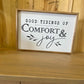 Good Tidings of Comfort and Joy christmas wood sign