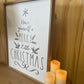 have yourself a merry little christmas tree shaped wood sign