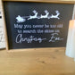 May you never be too old to search the skies on christmas eve santa reindeer wood sign