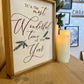 Red It's the most wonderful time of the year christmas wood sign