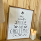 have yourself a merry little christmas tree shaped wood sign