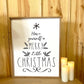 have yourself a merry little christmas tree shaped wood sign