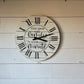 Time spent with family is worth every minute shiplap Wood Clock