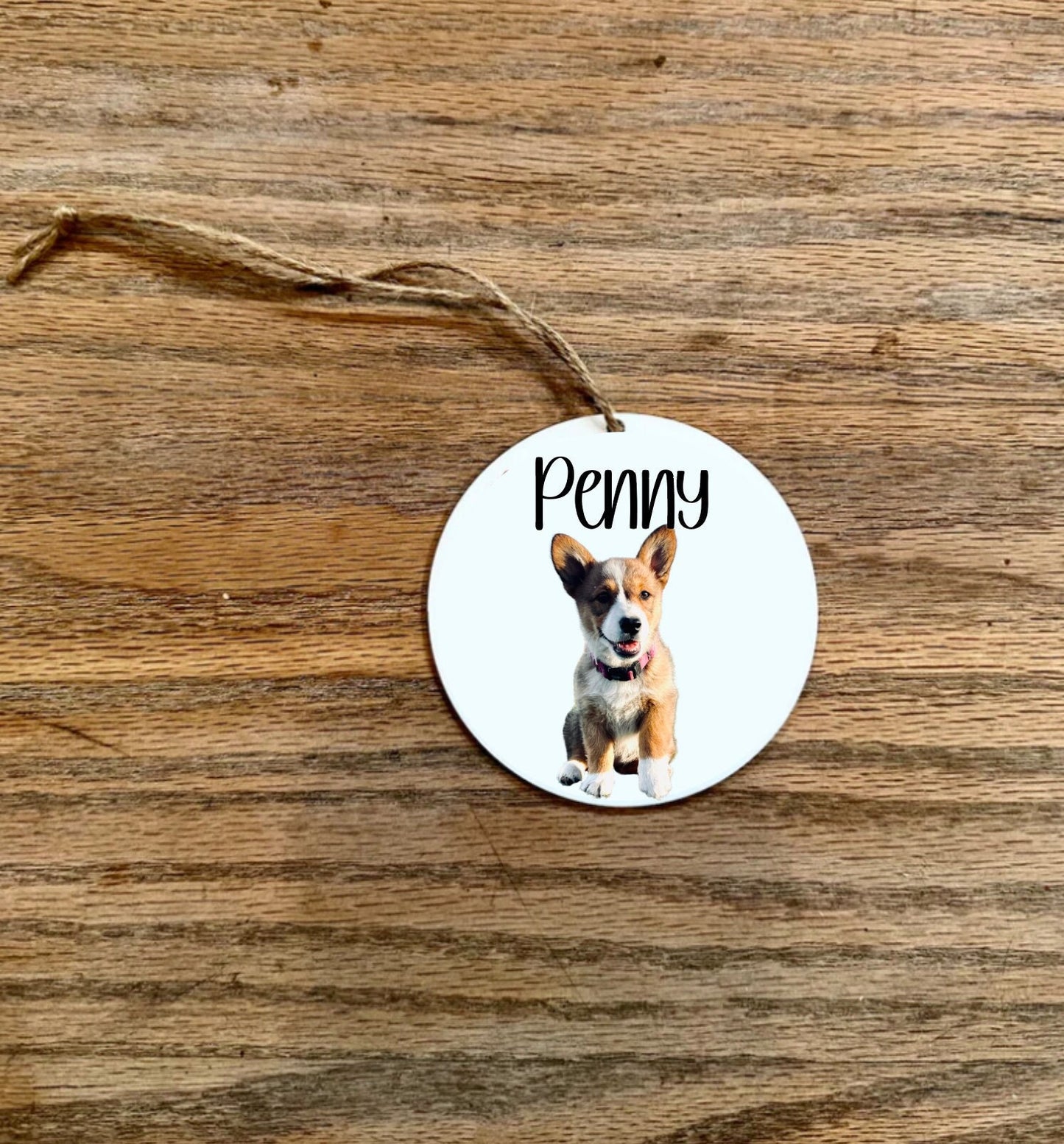 Your pet Photo Customized Name paw print 2023 Acrylic Ornament; Holiday; Christmas tree 1
