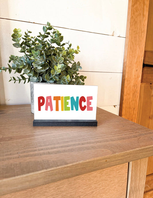 2024 bright colorful rainbow Word On Wood; Shelf Removable Sign; Replaceable Sign; One Word; One Little Word; Word for year; RESOLUTION