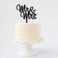 Cake topper for Wedding, Personalized cake topper, Rustic wood wedding cake topper, Custom Mr Mrs cake topper, Anniversary