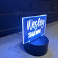 Your Custom Name Design Night Light Stand - 3D LED Lamp Base with Adjustable Colors
