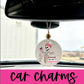 skeleton coffee is my valentine Valentine's Day Car Charm car accessory
