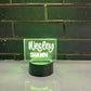 Your Custom Name Design Night Light Stand - 3D LED Lamp Base with Adjustable Colors