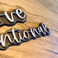 2024 Your Personalized 3D Word of the Year Cut Out Sign; one little word; new years resolution; goals; motivation wood sign